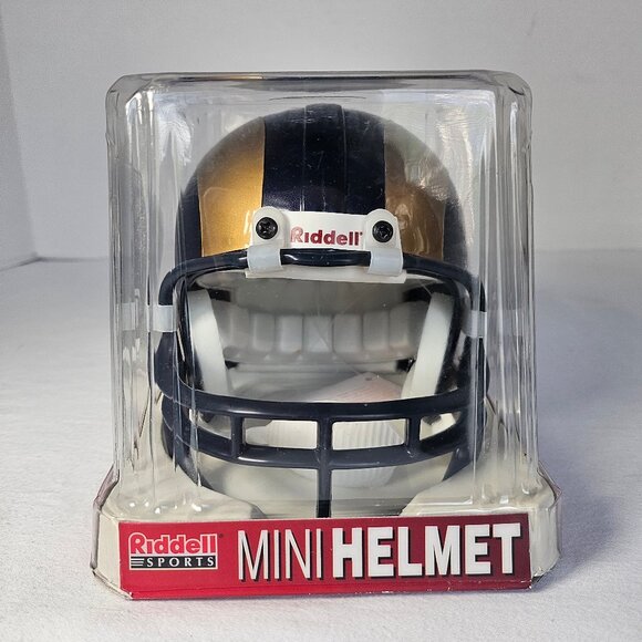 Mini Helmet Riddle Sports Mini Football Helmet NFL St Louis Rams - Picture 1 of 9